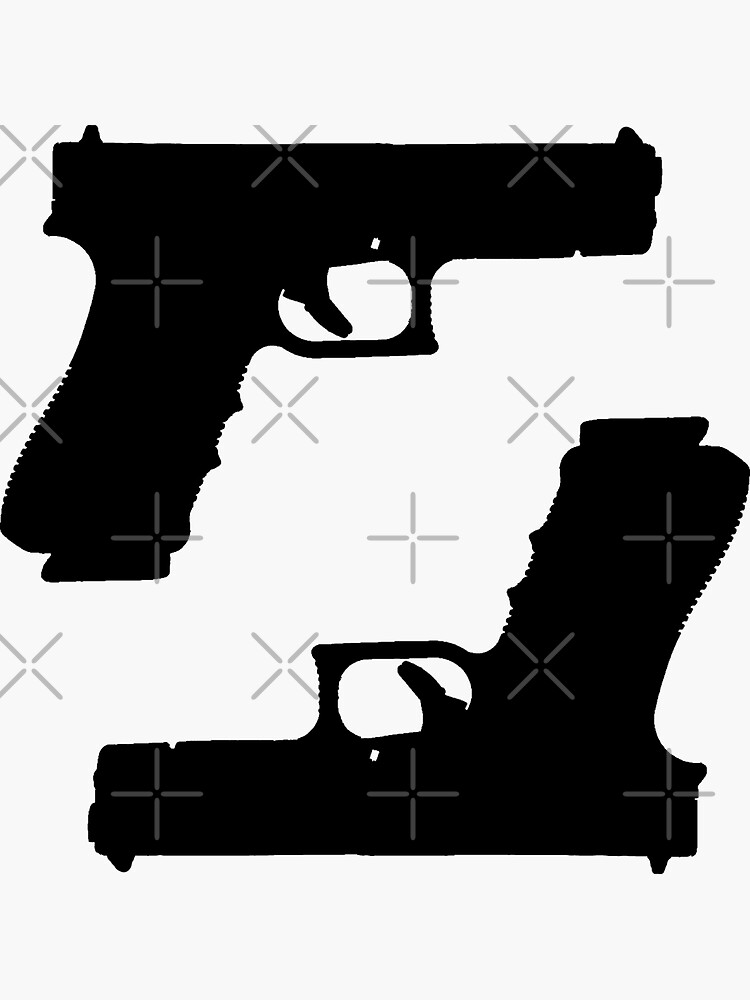 Glock Sticker Pack Sticker Set Black Version Sticker For Sale By Battlemtnarmory Redbubble 9706