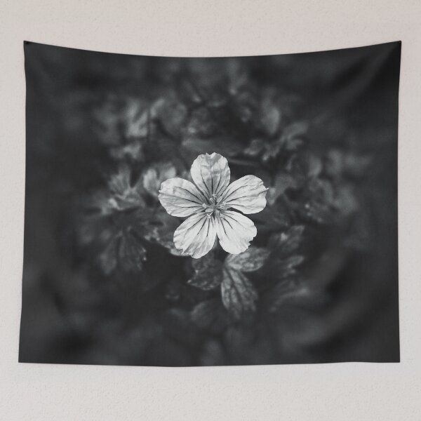Item preview, Minimalistic black and white flower petal designed and sold by PLdesign.