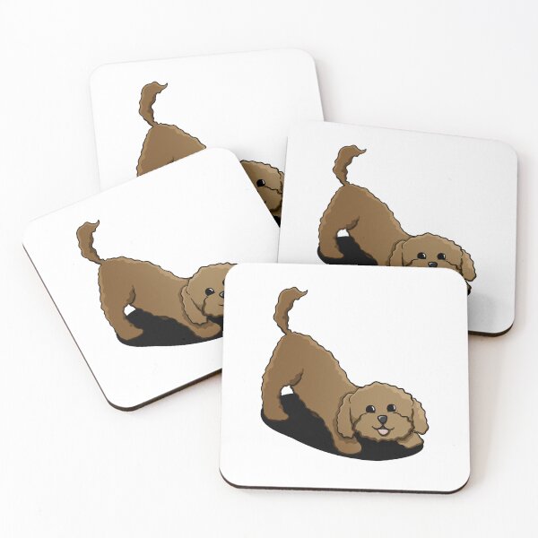 Item preview, Cute Chocolate Cockapoo Puppy Illustration - Cavapoo Cavoodle designed and sold by Rory's Cards :) .