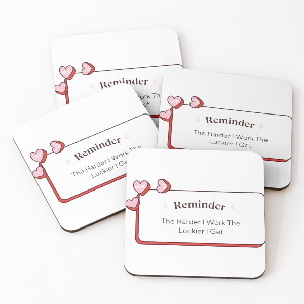 Item preview, the harder i work the luckier i get designed and sold by noha alzohbi.