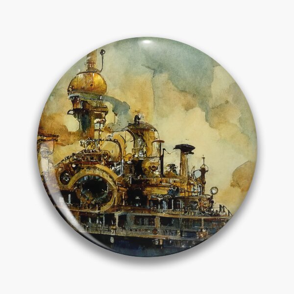 Item preview, Steampunk flying ship designed and sold by AM FineArtPrints.