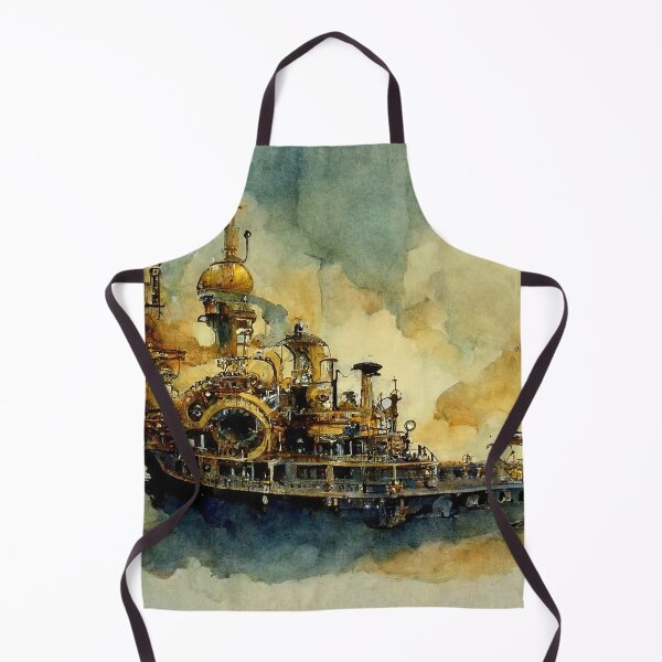 Item preview, Steampunk flying ship designed and sold by AM FineArtPrints.