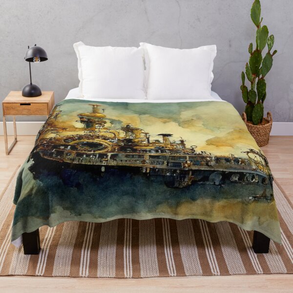 Item preview, Steampunk flying ship designed and sold by AM FineArtPrints.