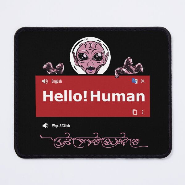 Item preview, UFO Alien say hello to human designed and sold by W-A-P.