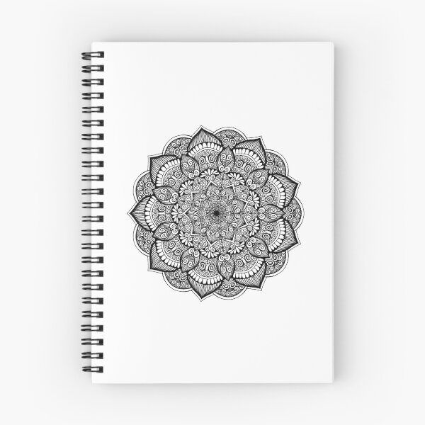 Item preview, Mandala blanco y negro n. ° 14 designed and sold by Carina Kay.