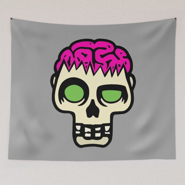 Item preview, Skull open to brain in the open air designed and sold by Basst64.