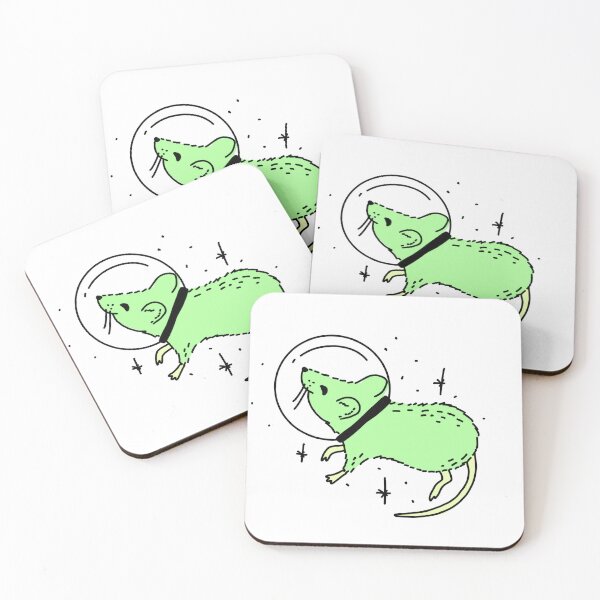 Item preview, Green astronaut rat cute gift designed and sold by AnanasArt.