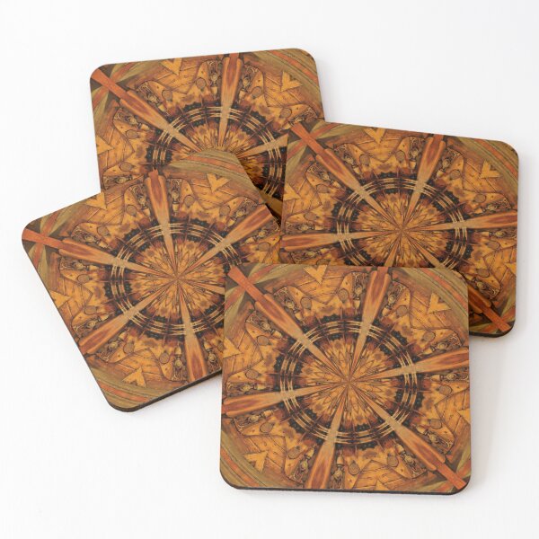 Item preview, hexagonal rusty yellow gold and orange pattern and design designed and sold by mister-john.