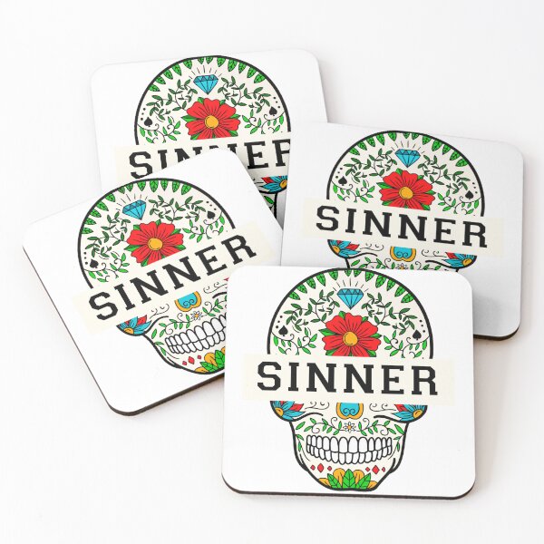Item preview, Sinner Skull, Day of the dead  designed and sold by Chitrakarii.