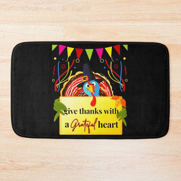 Item preview, Give thanks with a grateful heart | Thanksgiving quotes and sayings | gifts for thanksgiving lovers designed and sold by ThanksVibe.