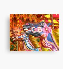 Victorian Carousel York UK Bursting colours Canvas Print