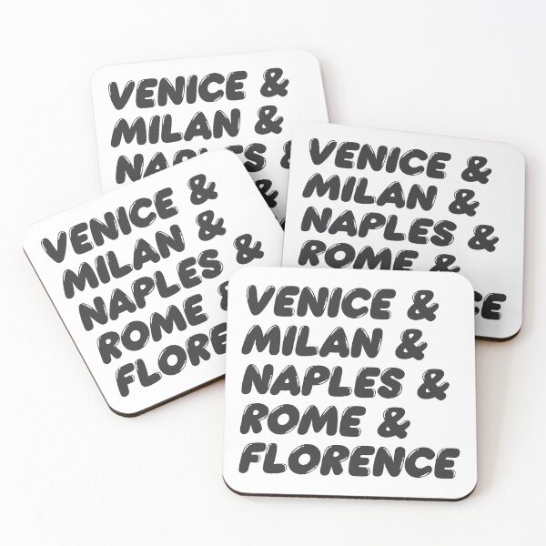 Item preview, Italy Cities, Venice, Milan, Naples, Rome & Florence designed and sold by TonySpencer.