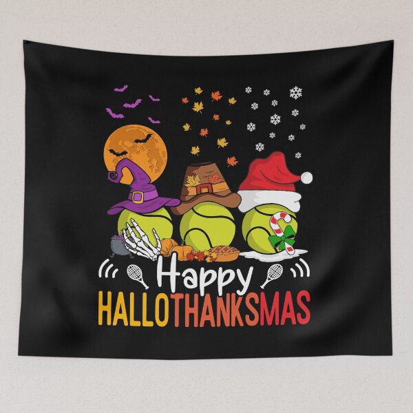 Item preview, Tennis Happy Halloween Thanksgiving Christmas HalloThanksMas designed and sold by Designer-Girl.