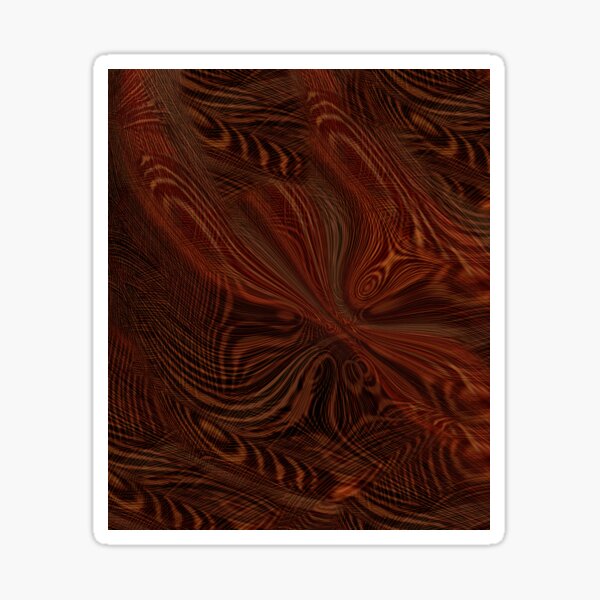 Undulating Maroon Sticker