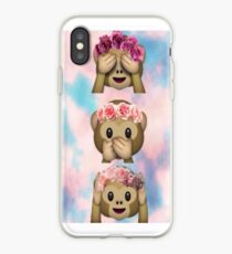 Hula Monkeys Emoji Design iPhone Case