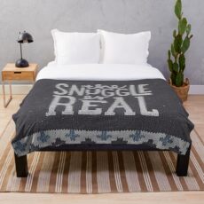 the SNUGGLE is REAL Throw Blanket