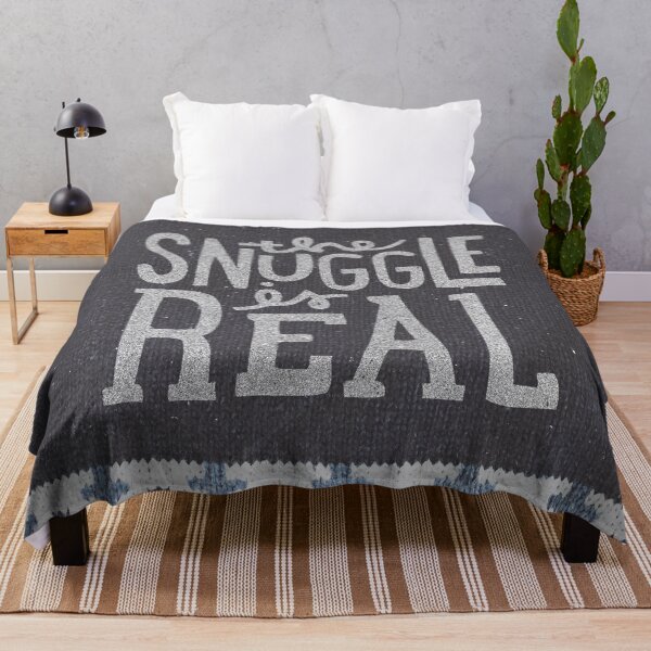 the SNUGGLE is REAL Throw Blanket