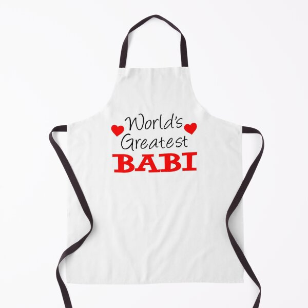 adult dark apron, mom promoted to grandma dark bib apron