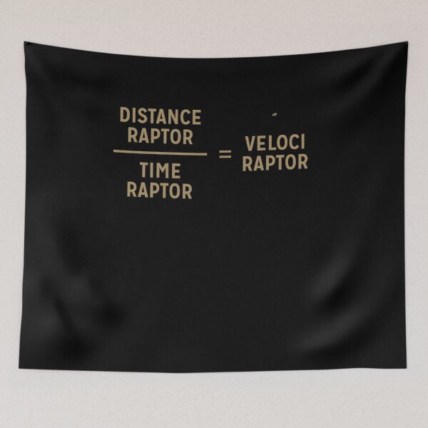 Item preview, Distance Raptor Divided By Time Raptor Equals Velociraptor Unisex Classic T-Shirt designed and sold by SterreLier.