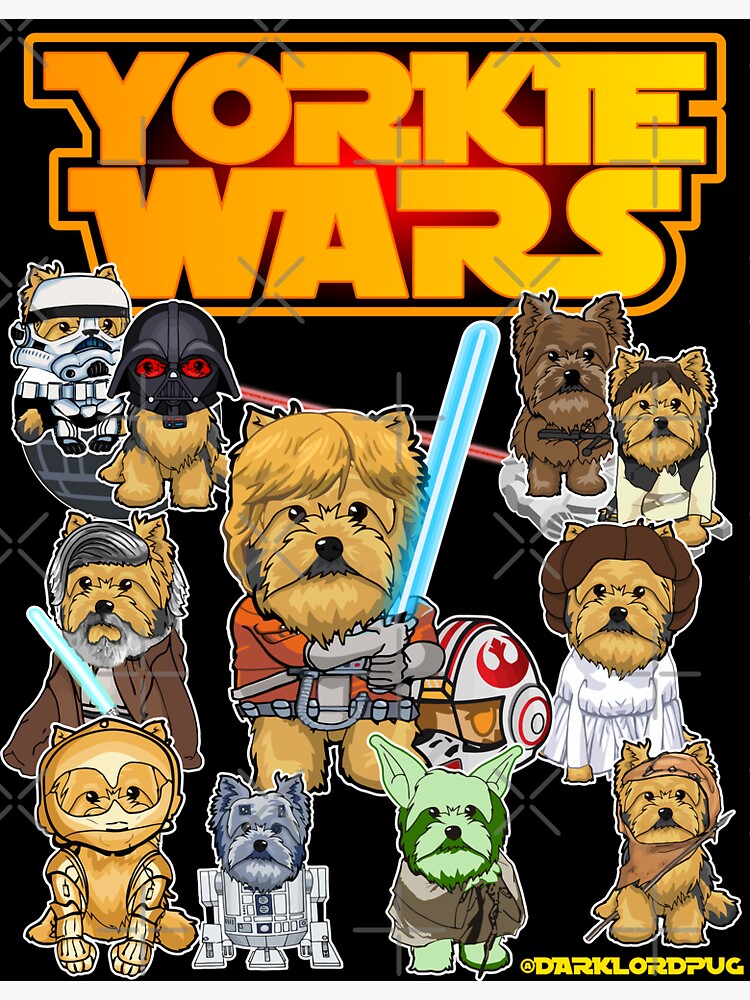 Yorkie Warrs by darklordpug