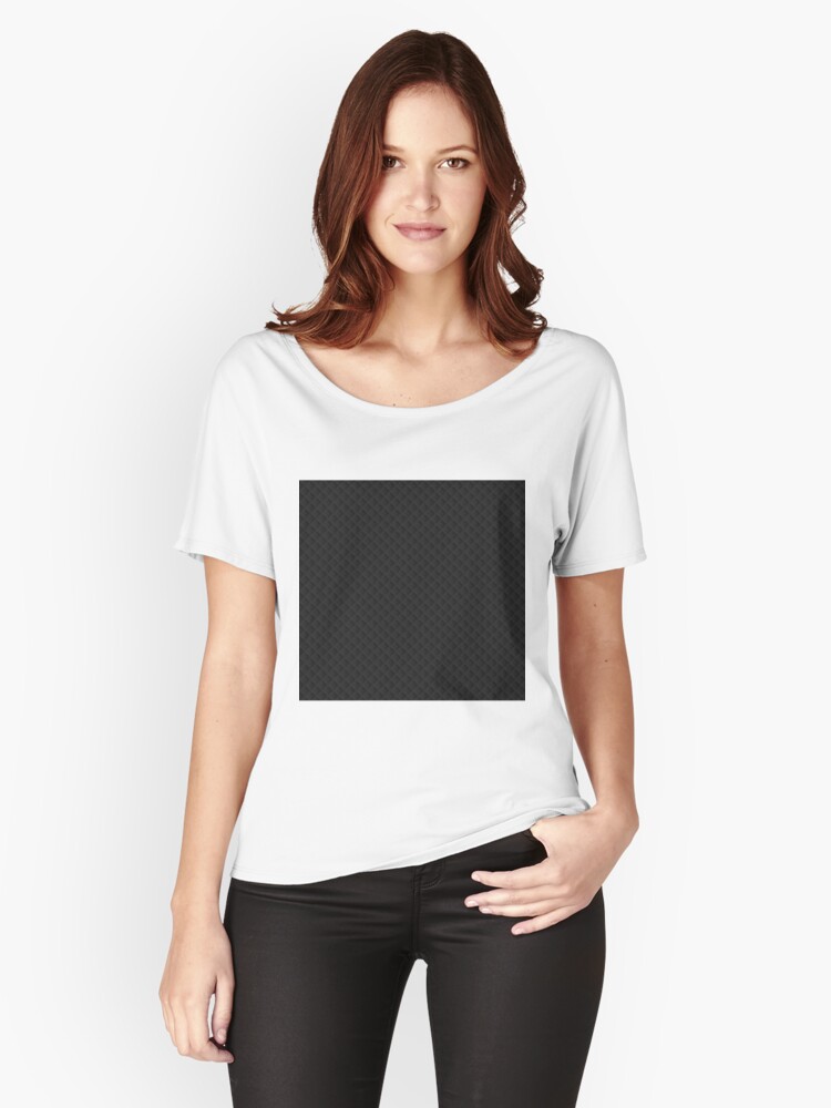 Glattes Schwarzes Genahtes Und Gestepptes Muster T Shirt Von Podartist Redbubble