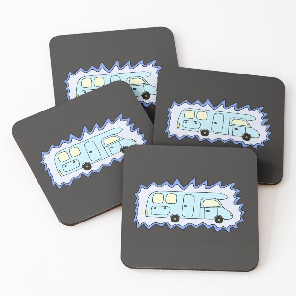 Item preview, Light blue camper designed and sold by SketchZeit.