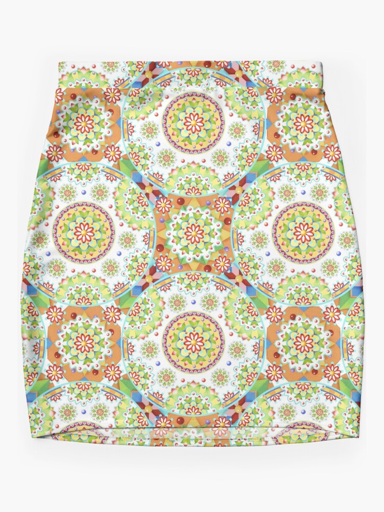 Discover Brocade Mandala Mini Skirt