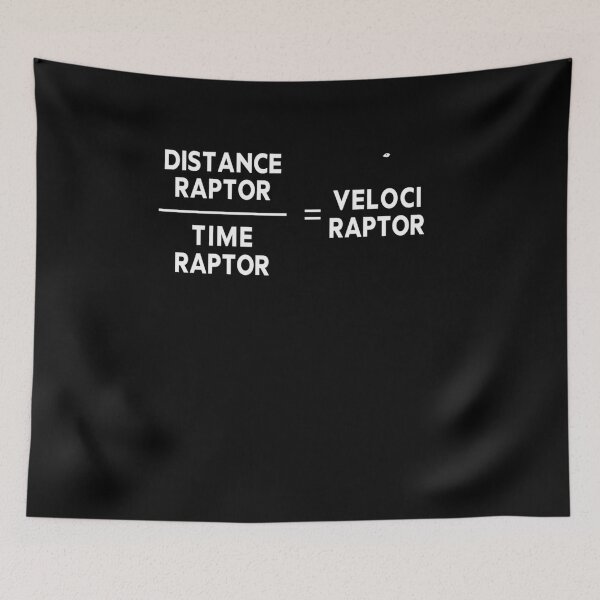 Item preview, Distance Raptor Over Time Raptor Equals Velociraptor Essential T-Shirt designed and sold by SterreLier.
