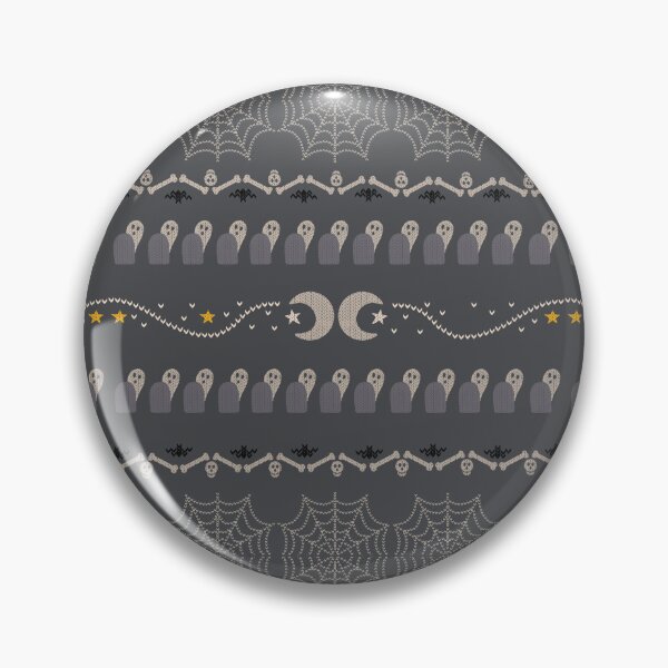 Item preview, Grey Ghosts and Moons Pattern Ugly Halloween Sweater designed and sold by ChromaCass.