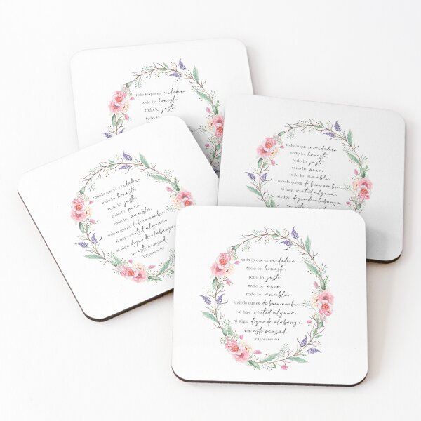 Item preview, Filipenses 4:8, Spanish Bible Verse designed and sold by latiendadearyam.