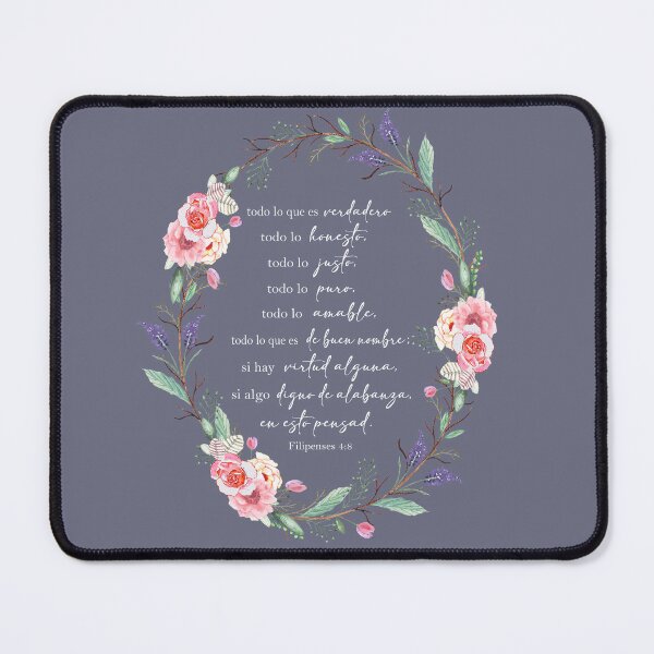 Item preview, Filipenses 4:8, Spanish Bible Verse designed and sold by latiendadearyam.