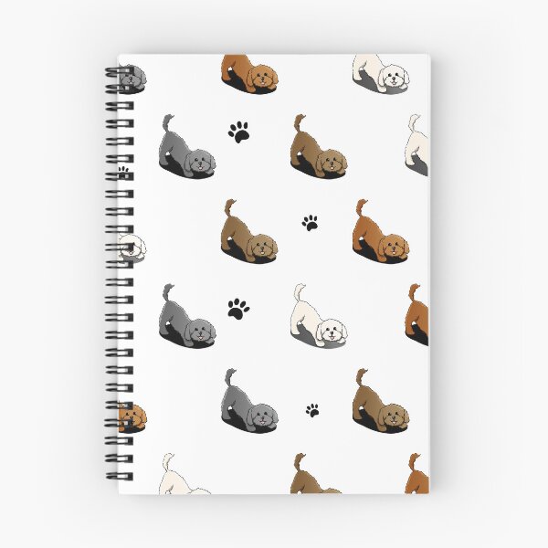 Item preview, Cute Cockapoo Puppies Illustration Pattern - Cavapoo Cavoodle designed and sold by Rory's Cards :) .