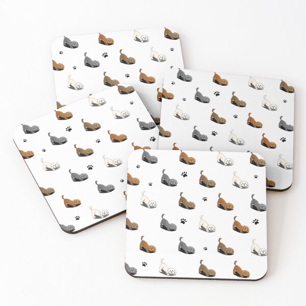 Item preview, Cute Cockapoo Puppies Illustration Pattern - Cavapoo Cavoodle designed and sold by Rory's Cards :) .