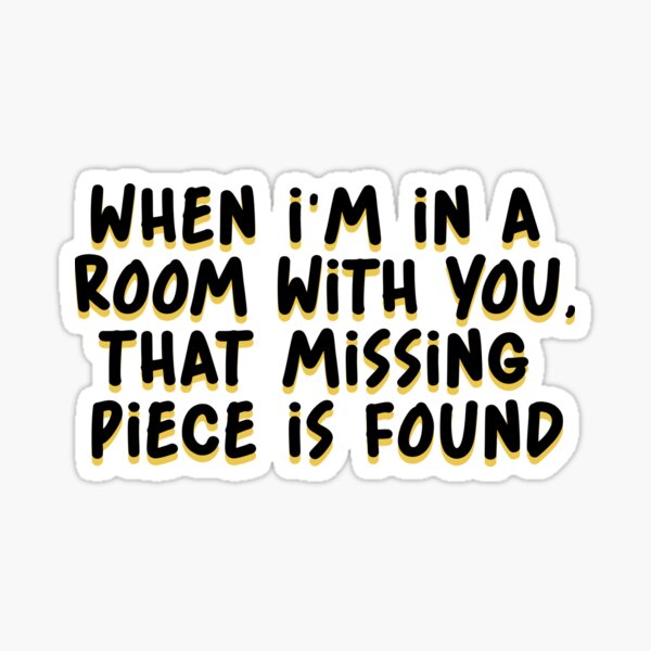 missing piece Sticker for Sale by gillianlove