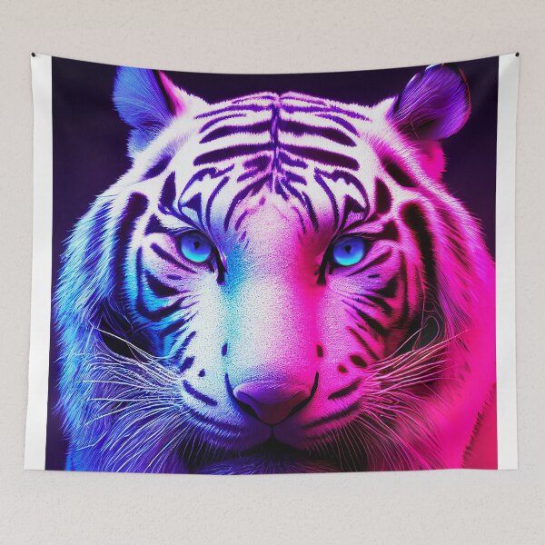 Item preview, Tigre blanco bioluminiscente designed and sold by Crea-Artopia.