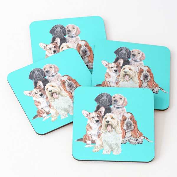 Item preview, Five-dog collage #1 designed and sold by daveand65.