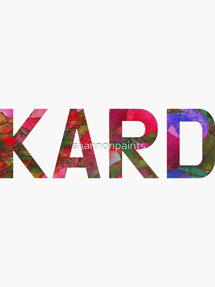 "kard kpop" Sticker for Sale by shannonpaints | Redbubble