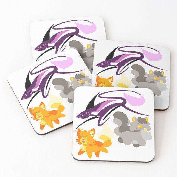 Item preview, Firepaw, Graypaw and Ravenpaw - The original trio designed and sold by AlmaDash.