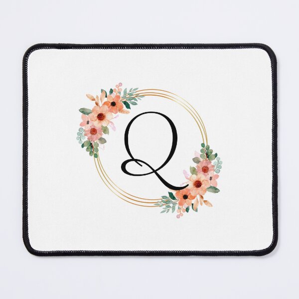 Item preview, Monogram Letter Q | Coral Floral Design designed and sold by JustSeasons.