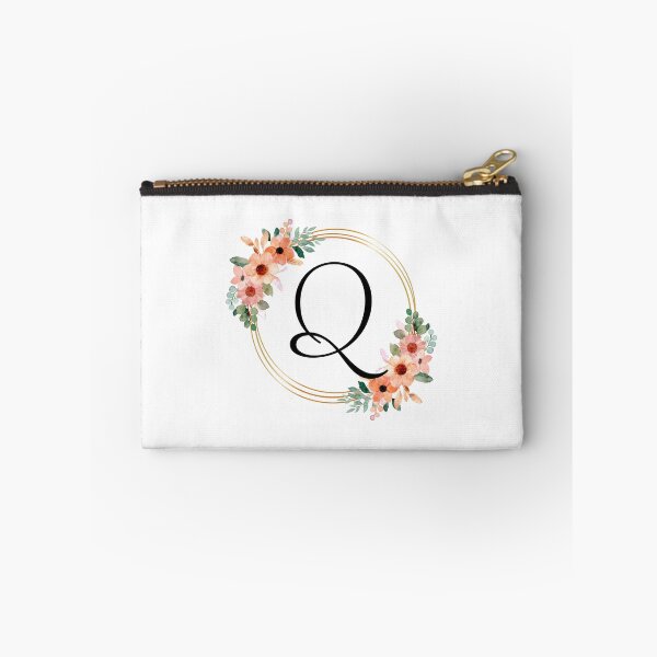 Artikelvorschau, Monogrammbuchstabe Q | Koralle Blumenmuster entworfen und verkauft von JustSeasons.