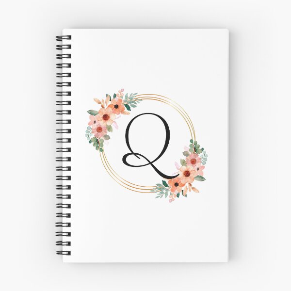 Item preview, Monogram Letter Q | Coral Floral Design designed and sold by JustSeasons.