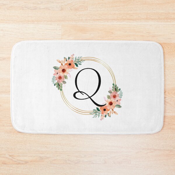 Item preview, Monogram Letter Q | Coral Floral Design designed and sold by JustSeasons.