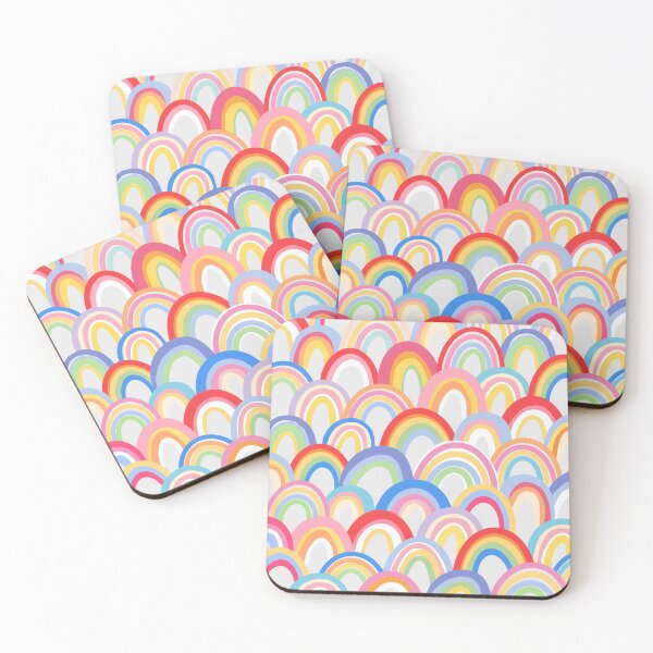 Item preview, rainbows pattern designed and sold by MartaOlgaKlara.
