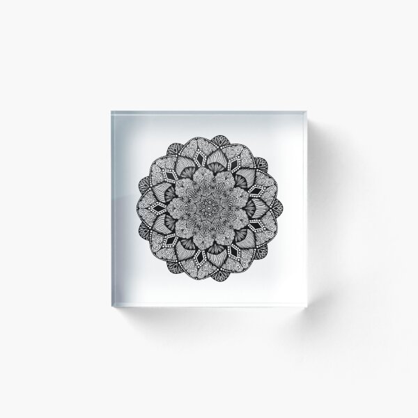 Item preview, Black and White Mandala #15 designed and sold by Carina Kay.