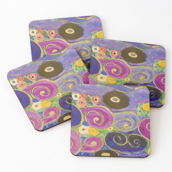 Item preview, Detail of Swirl Purple Ornament | The Virgin by Gustav Klimt - Symbolism  designed and sold by Bebichic.