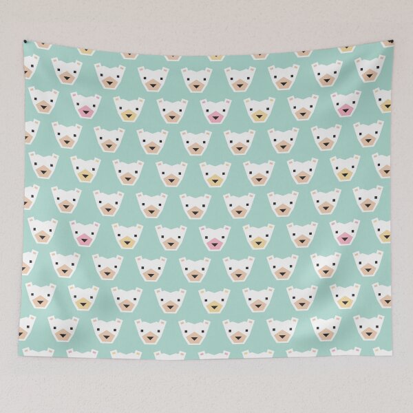 Item preview, Geometric Bears on Mint designed and sold by Rainbows Galore.