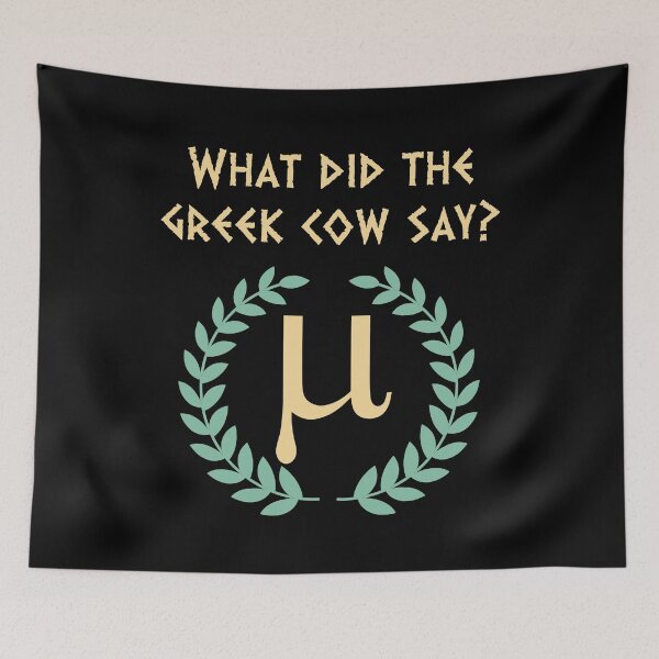 Item preview, Funny Greek Mythology Cow and Pi History Buff Mathematic  designed and sold by Rzelemenz.