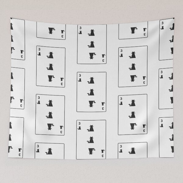 Item preview, Three of cats playing card designed and sold by Amilaz.