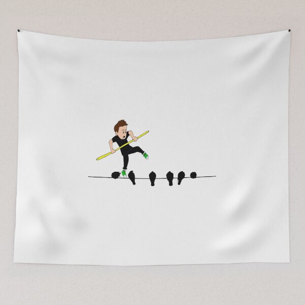 Item preview, BALANCE BOY AND BIRDS ON HIGHWIRE designed and sold by DomGDesign.