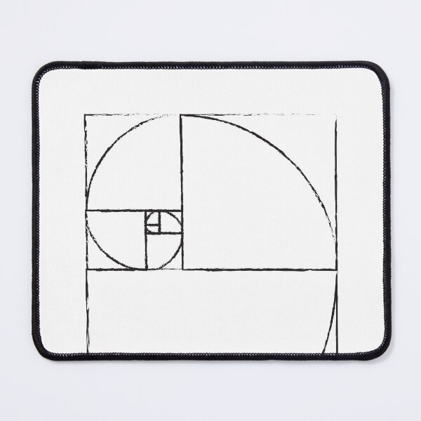 Item preview, Golden Ratio Spiral Fibonacci Sequence Sketch designed and sold by ghost888.